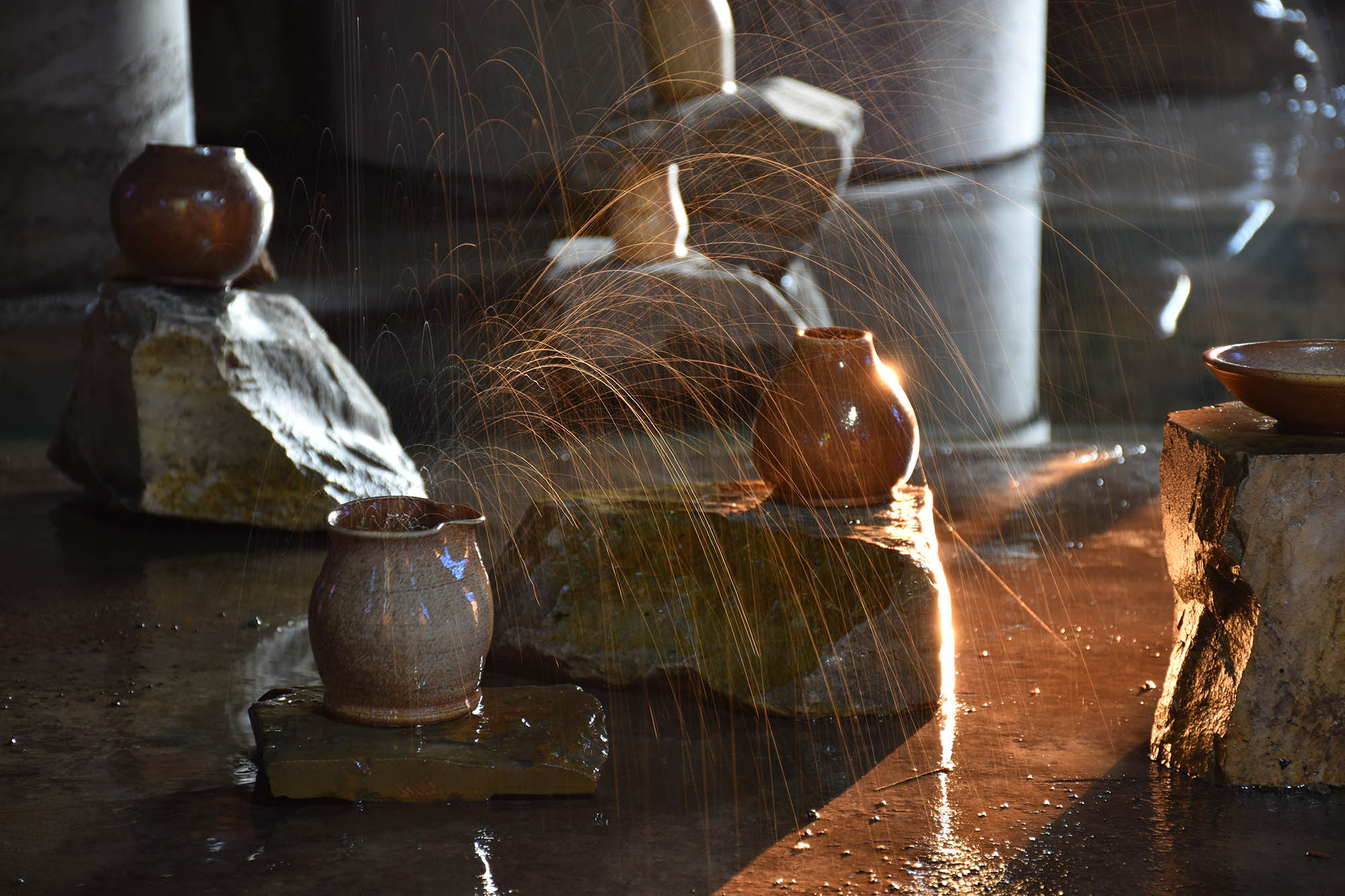 Artist Mary Mattingly, Sculptural installation, water clock, water artist, slow time, Glacier National Park, Public art, landscape art, water art,  eco art, art and ecology, sculpture commission