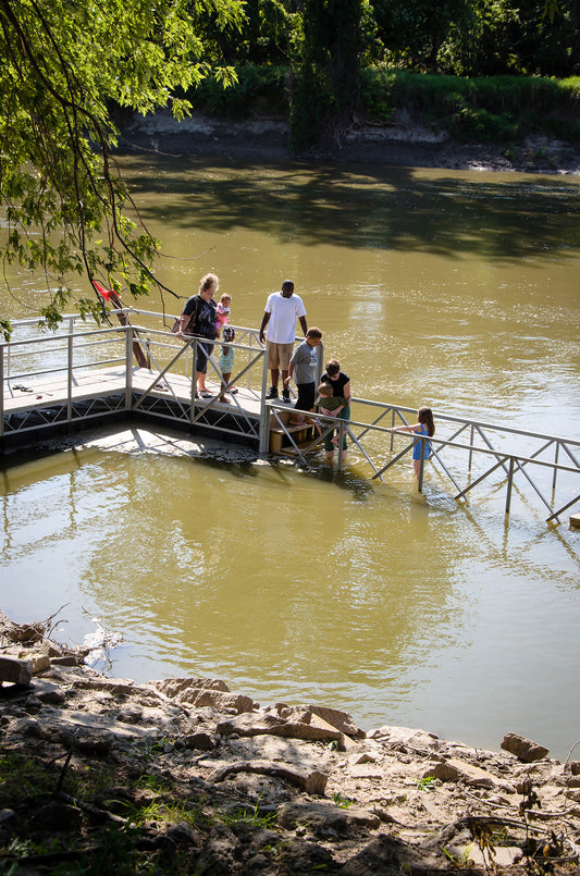 "Wading Bridge" public sculpture
