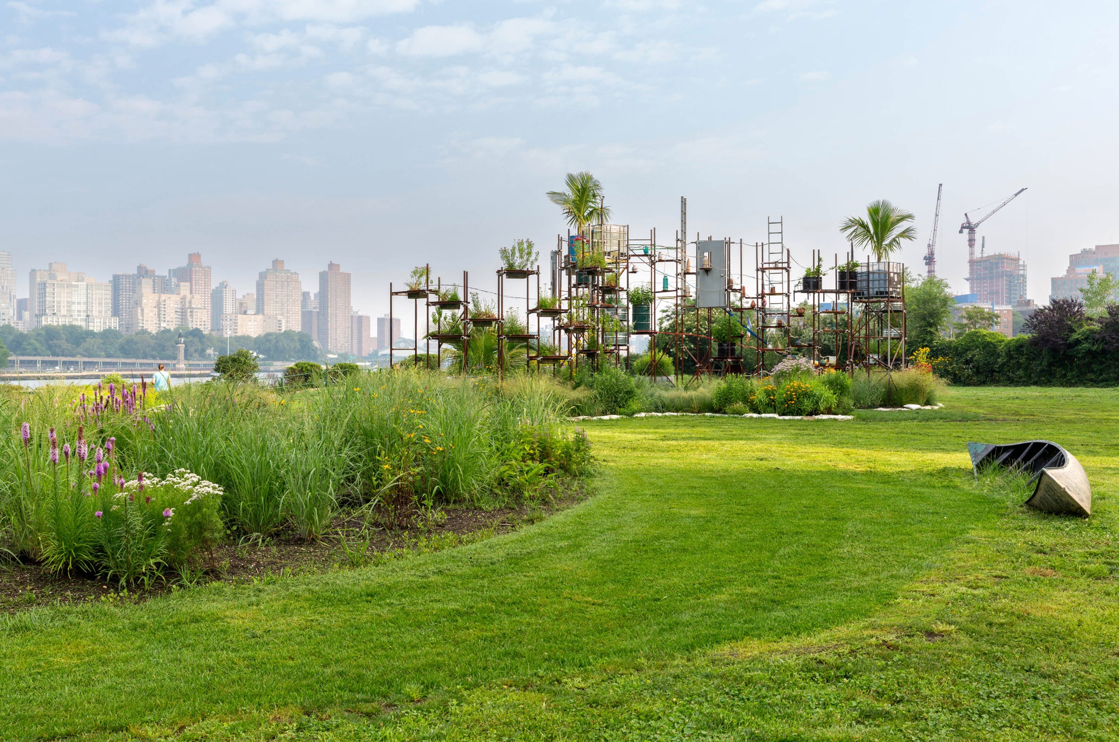 Environmental Activist Mary Mattingly, Public art, land art, eco art, landscape art, native plants, salt tolerant plants, halophyte plants, plant art, rising tides, rising sea levels, climate change art, eco art, art and ecology, NYC climate change, sculpture park commission