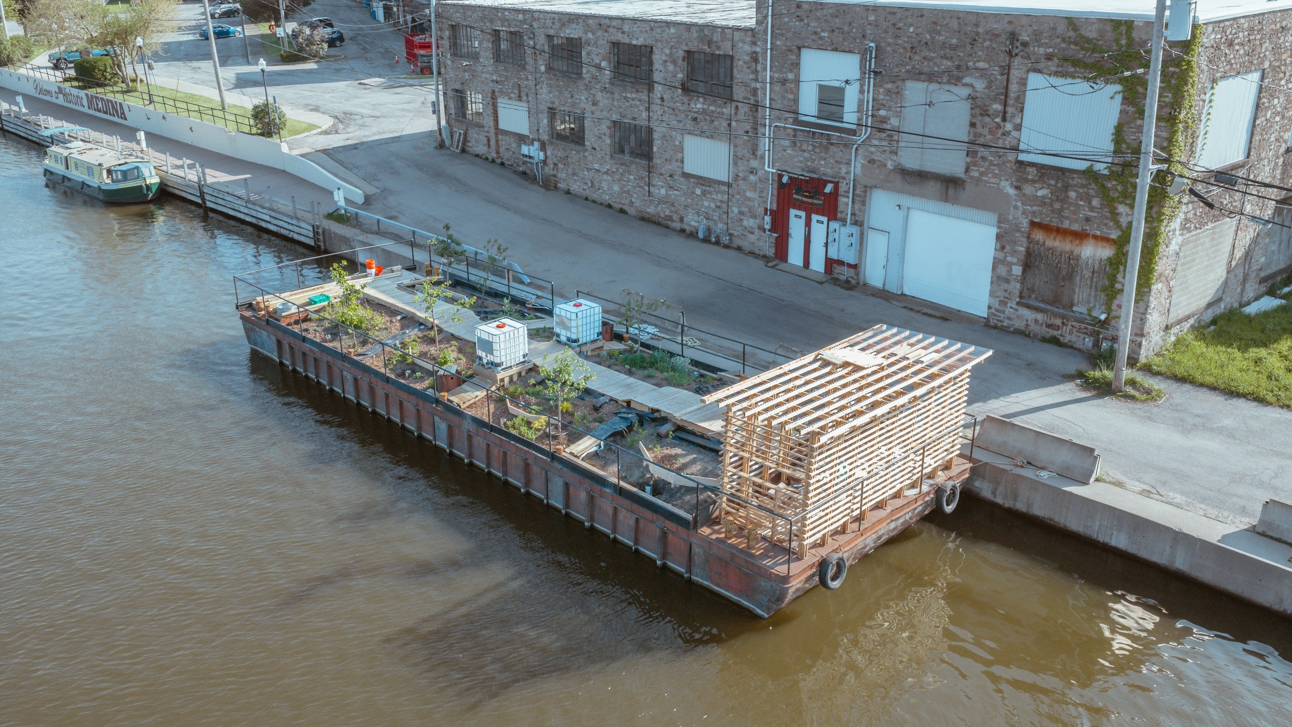 Floating Garden on the Erie Canal